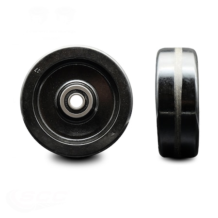 Service Caster SCC - 8" Phenolic Wheel Only w/Ball Bearing - 1/2" Bore - 1400 lbs Capacity SCC-PHB820